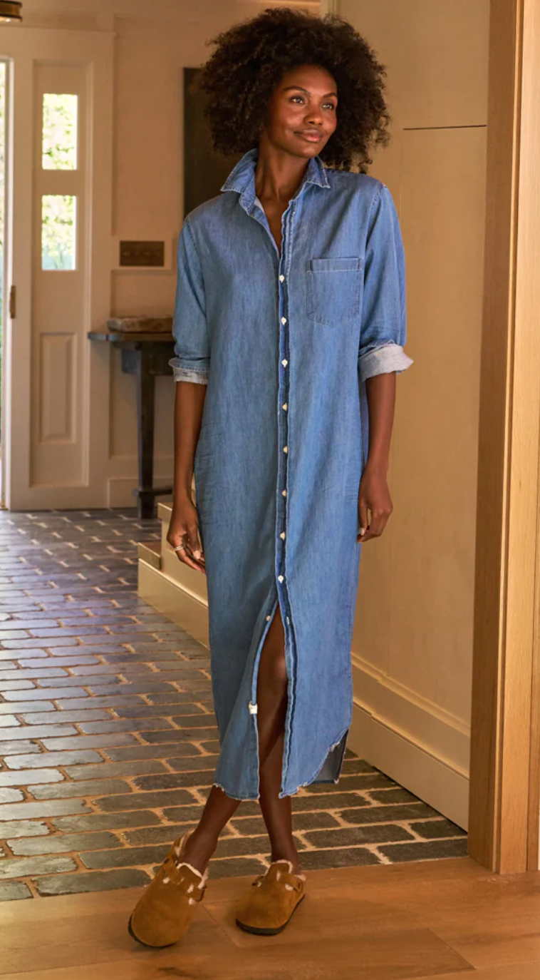 Frank and Eileen Rory Denim Shirt Dress size S
