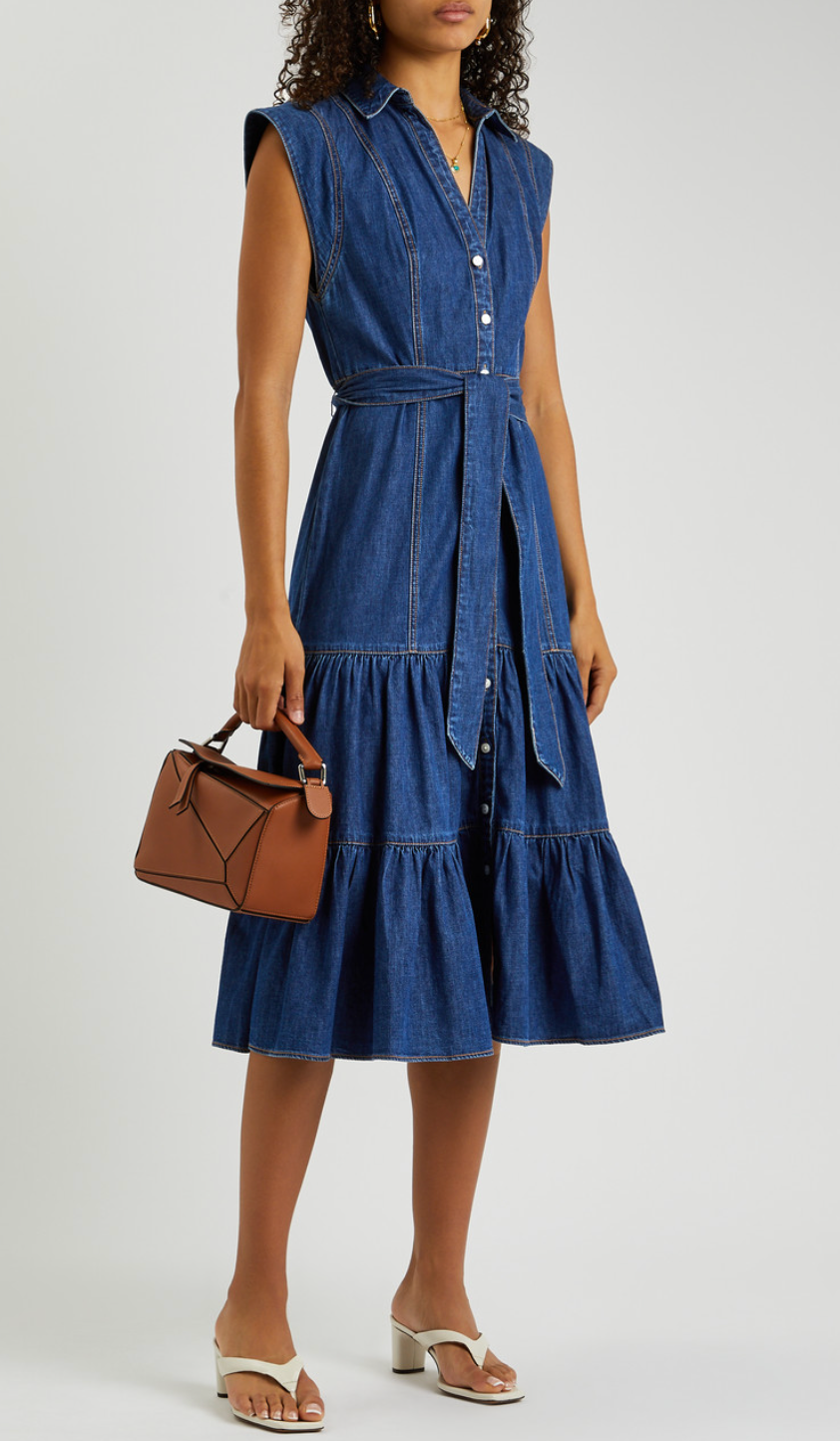 Veronica Beard Arnetta Denim Dress size 0