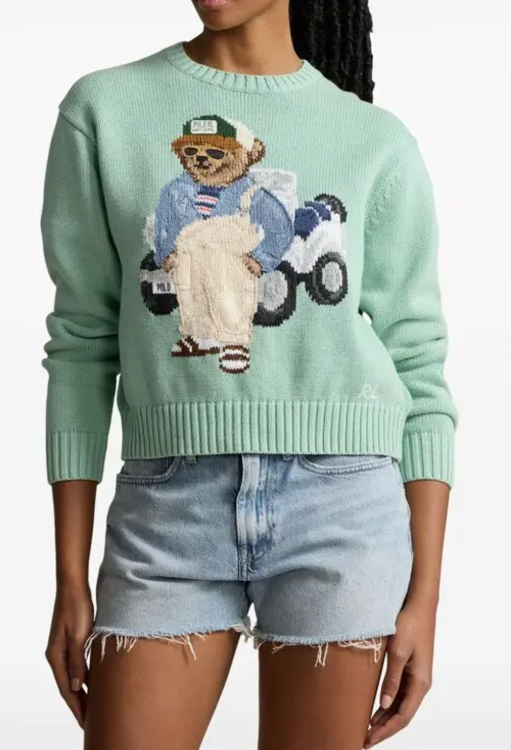 Polo Ralph Lauren Jeep Bear Sweater size L