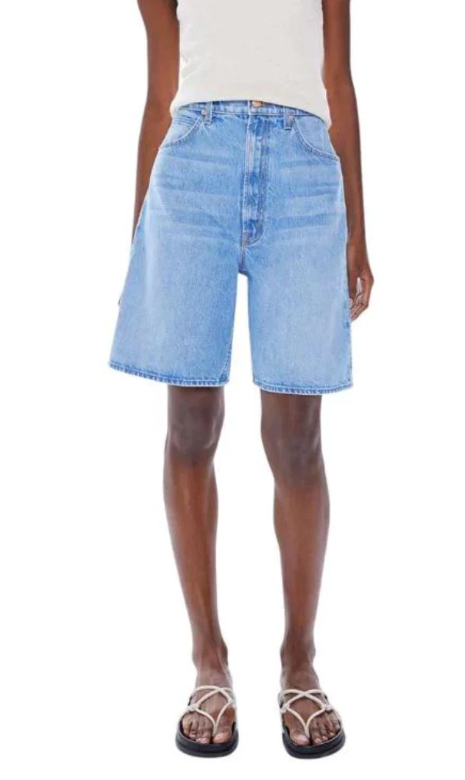 Mother SNACKS! High Waisted Push-Pop Jean Shorts size 28