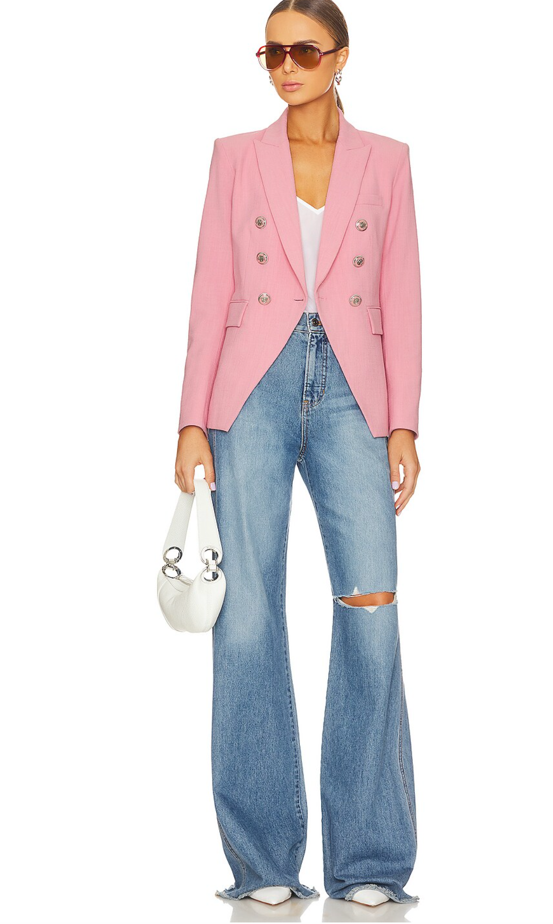Veronica Beard Miller Dickey Jacket in Peony size 4