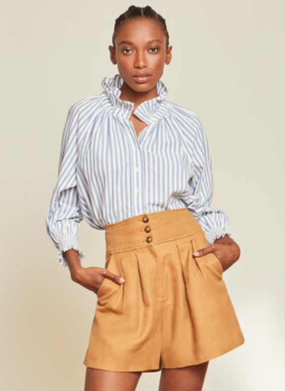 Veronica Beard Alicia Camel Shorts size 6