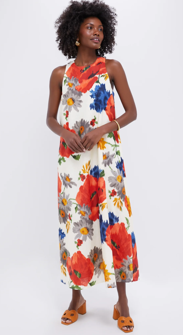 Tuckernuck Crimson Poppy Portia Dress size M