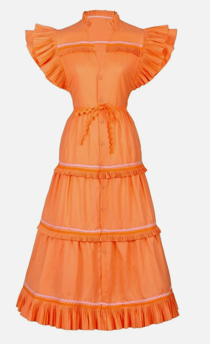 Celia B Moonlit Dress in Orange size XS