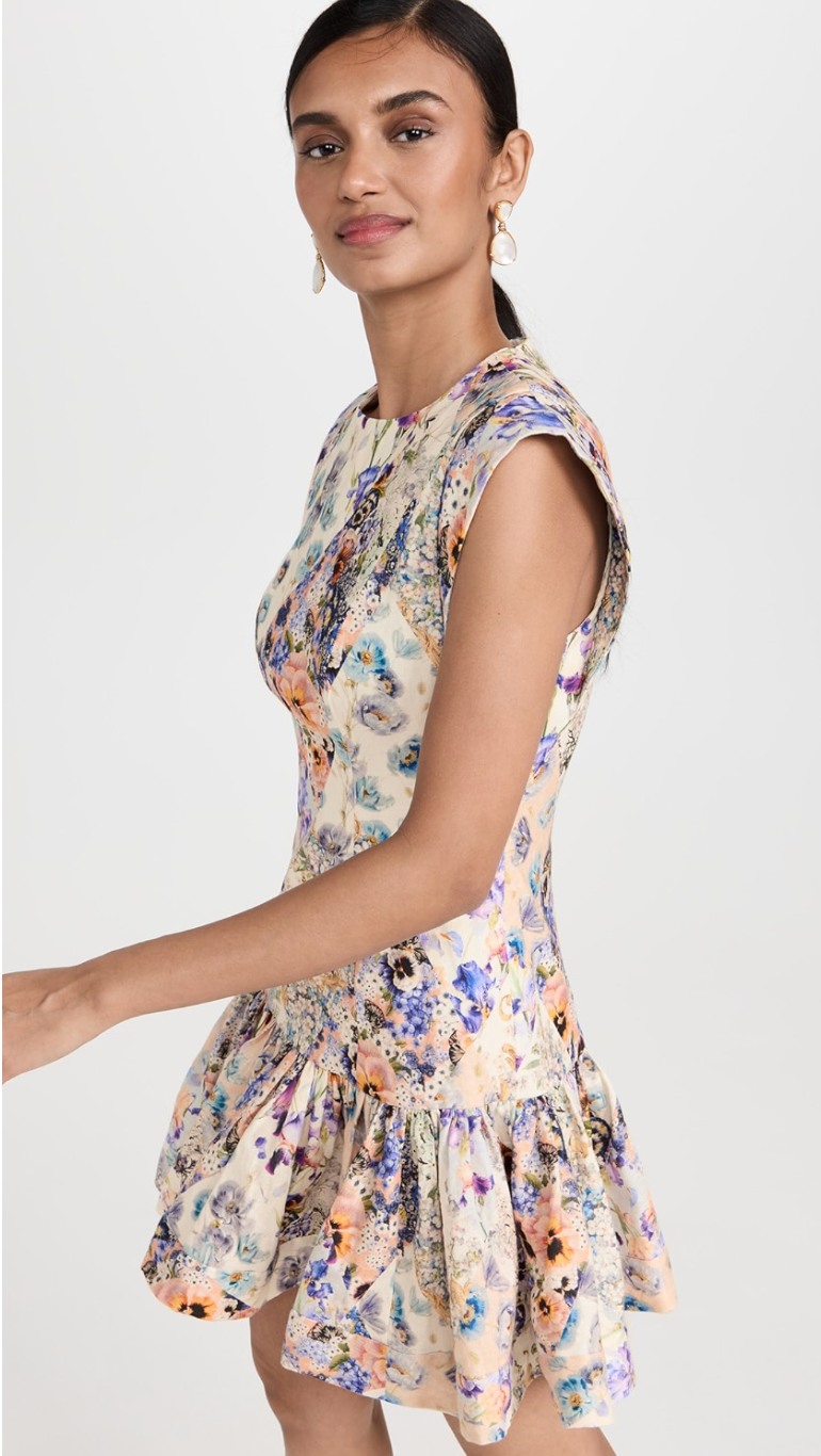 Zimmermann Tama Flounce Short Dress size US 4