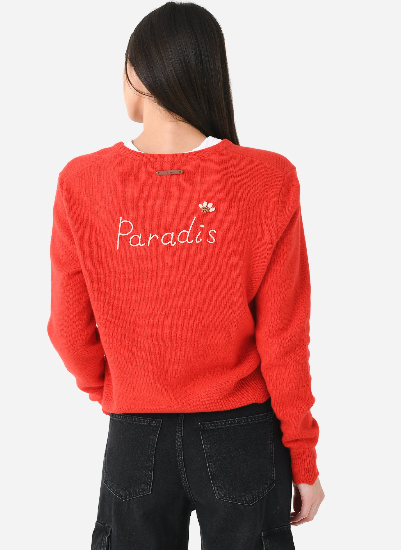 Trovata Birds of Paradis Loretta Cashmere Cardigan size M
