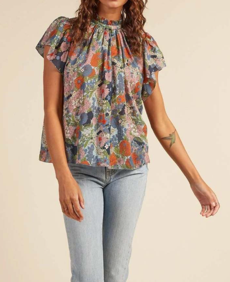 Trovata Birds of Paradis Carla Blouse size L
