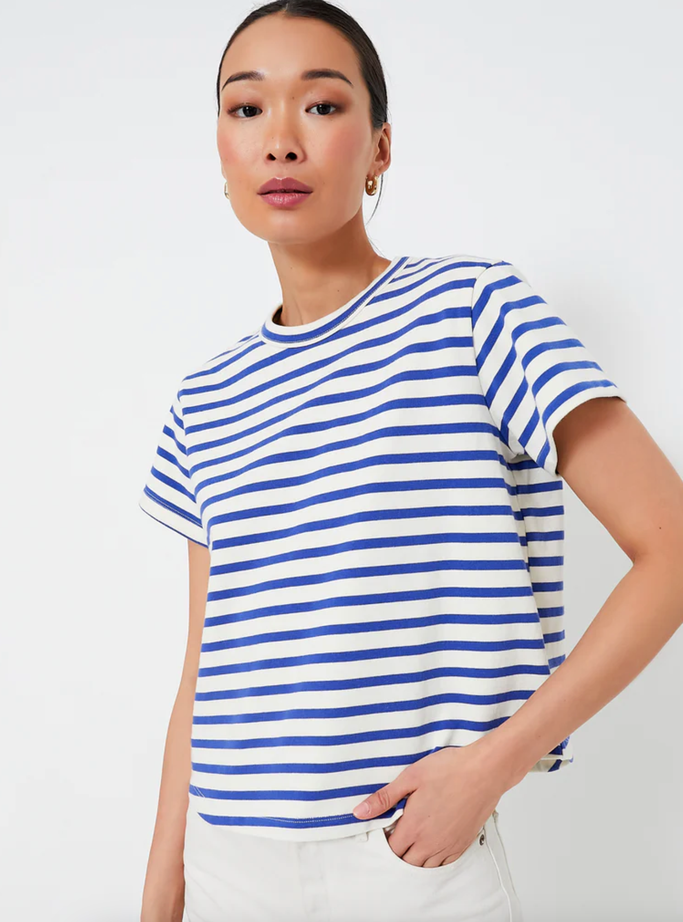 Tuckernuck Blue Stripe Parker Classic Tee size M