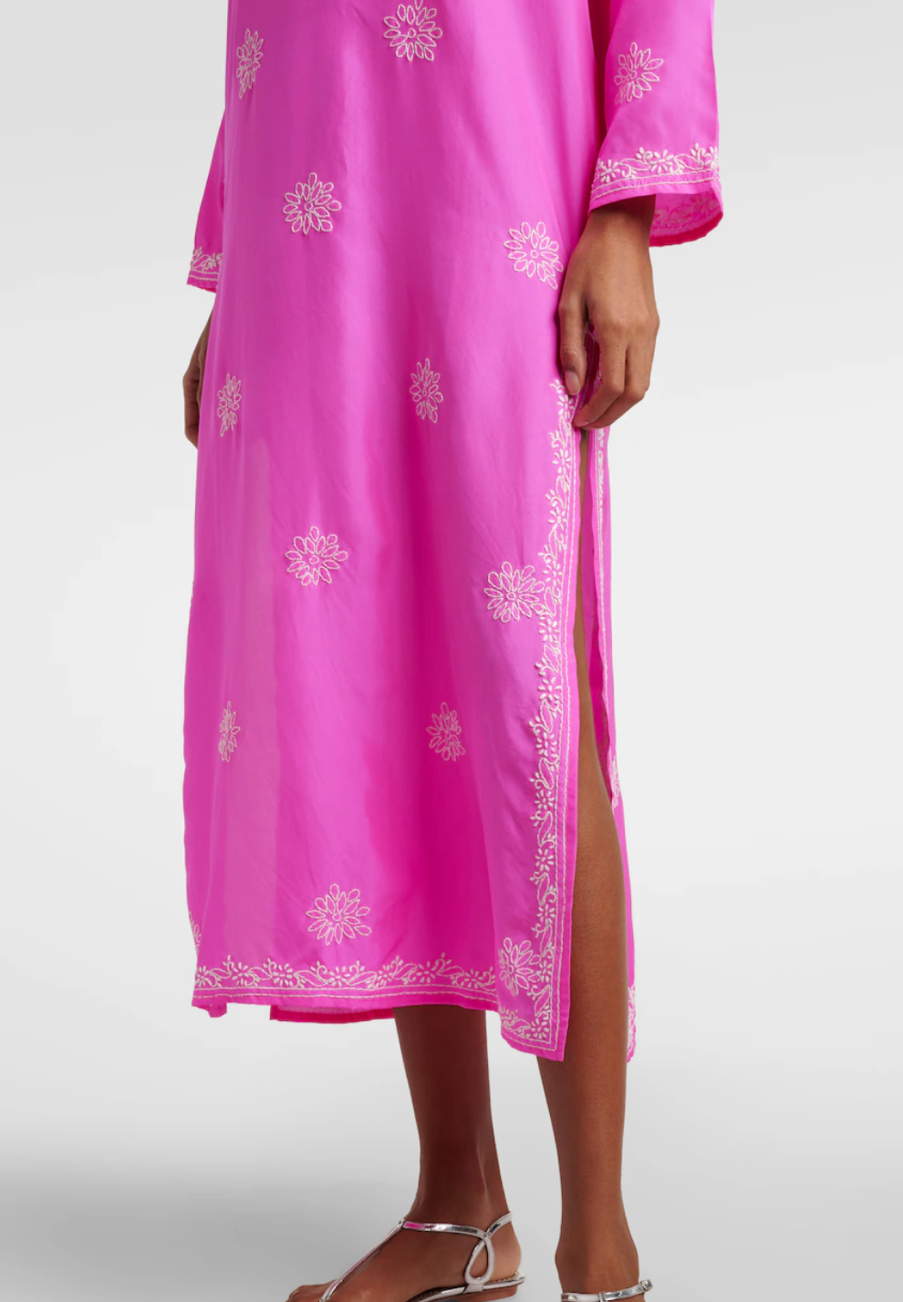 Juliet Dunn Embroidered silk kaftan size 2 (6/8)