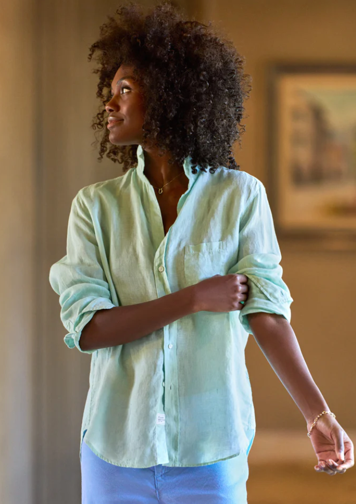 Frank and Eileen Italian Classic Linen Eileen Shirt size L