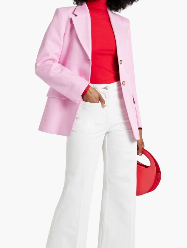 Victoria Beckham Single-Breasted Blazer Jacket size US 4