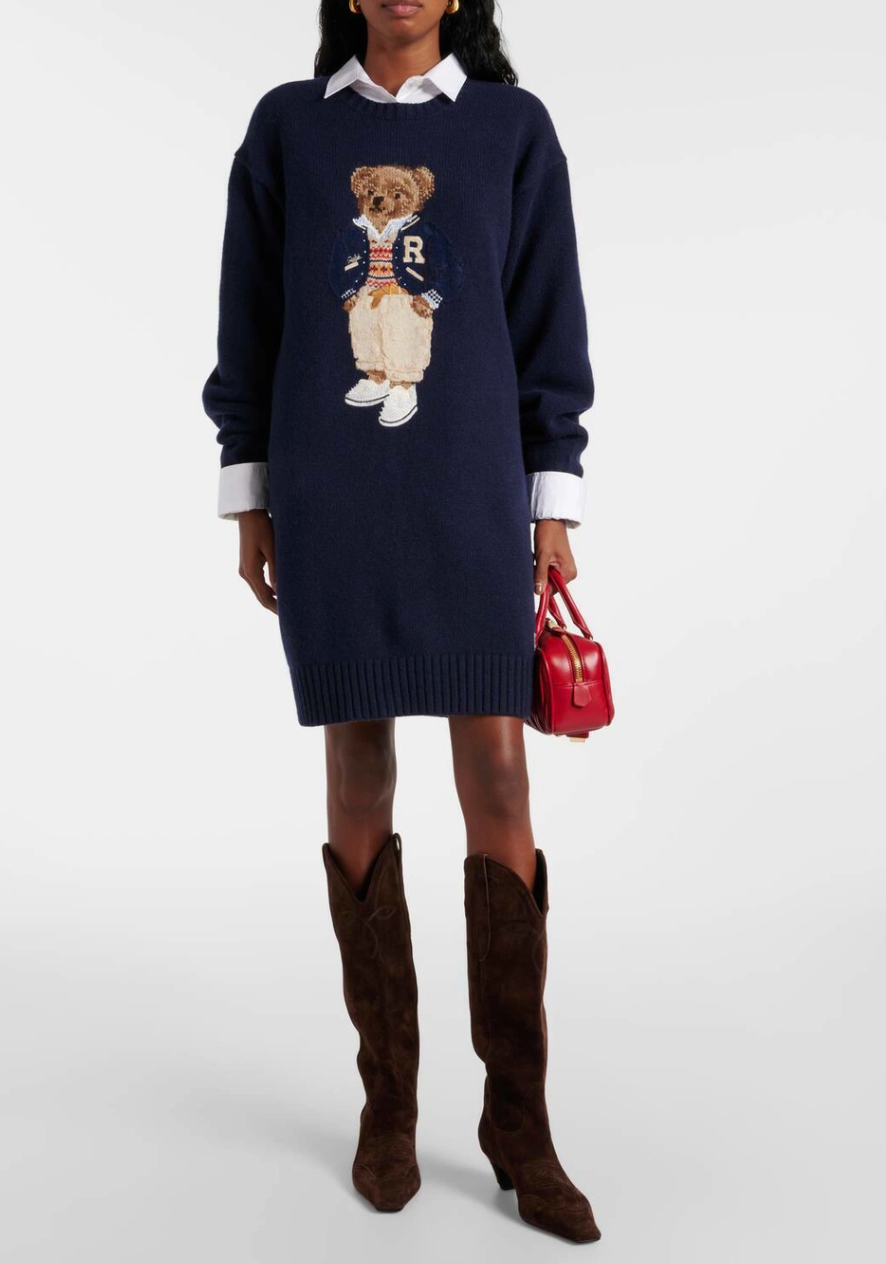 Polo Bear Sweater Dress size S