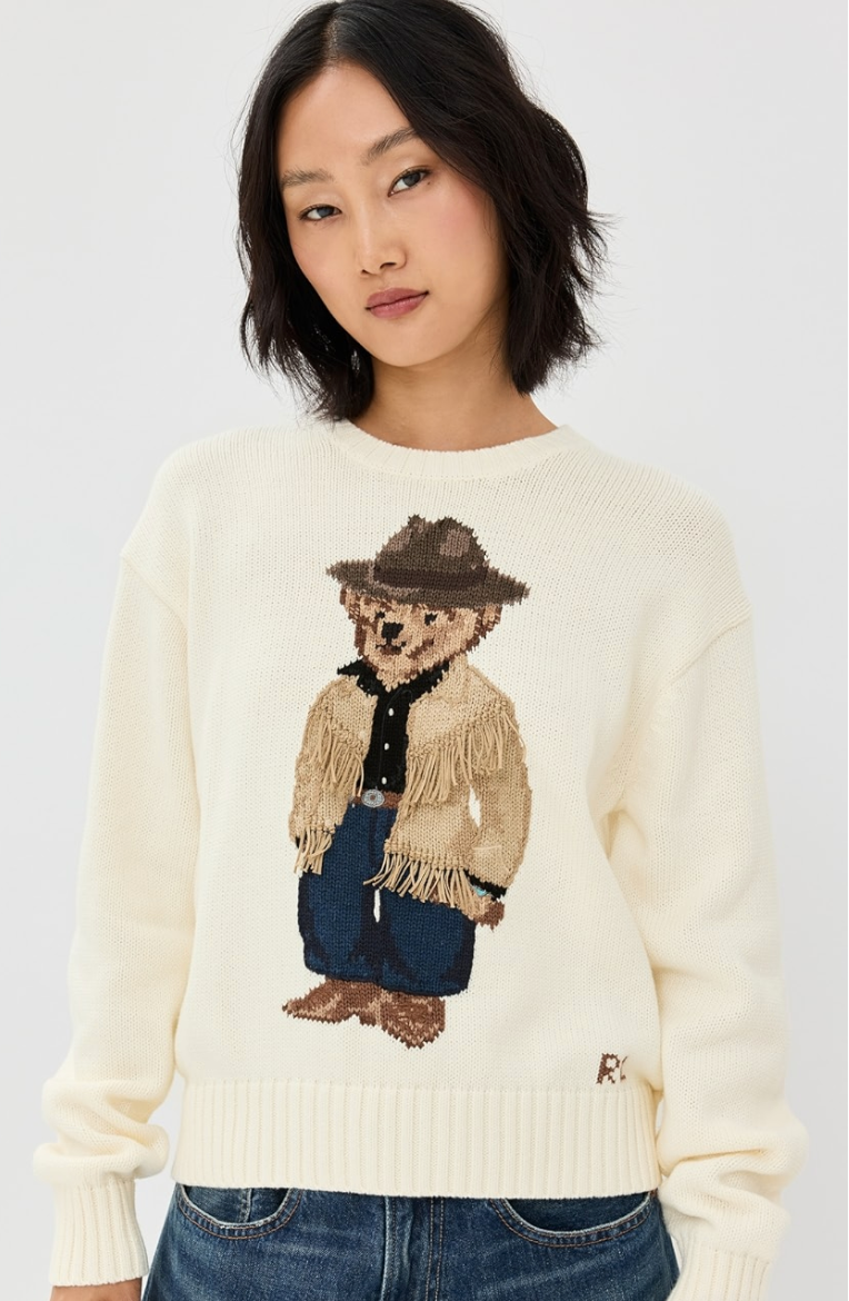 Polo Ralph Lauren Western Bear Sweater size M