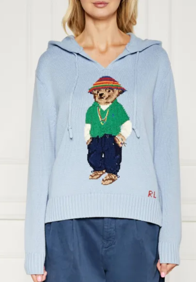 Polo Ralph Lauren Hooded Bear Sweater size L