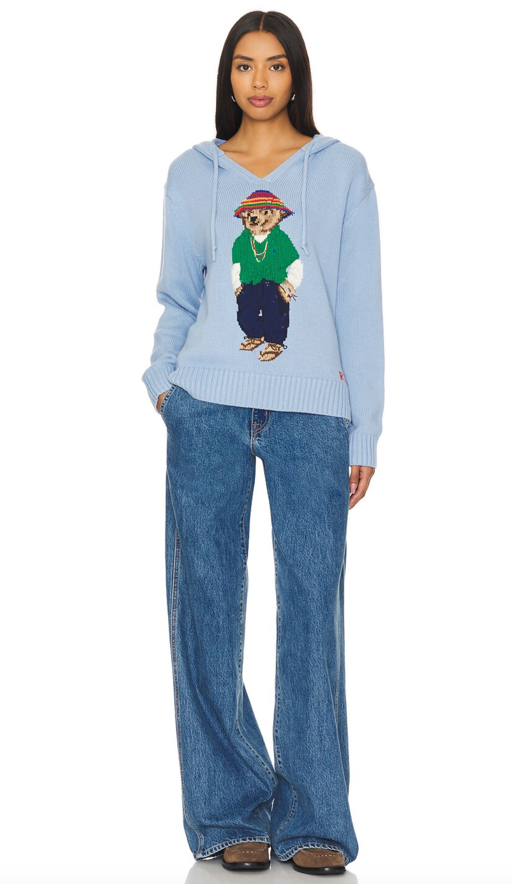 Polo Ralph Lauren Hooded Bear Sweater size L