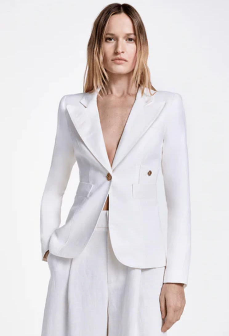 Smythe Duchess Linen Blazer size 4
