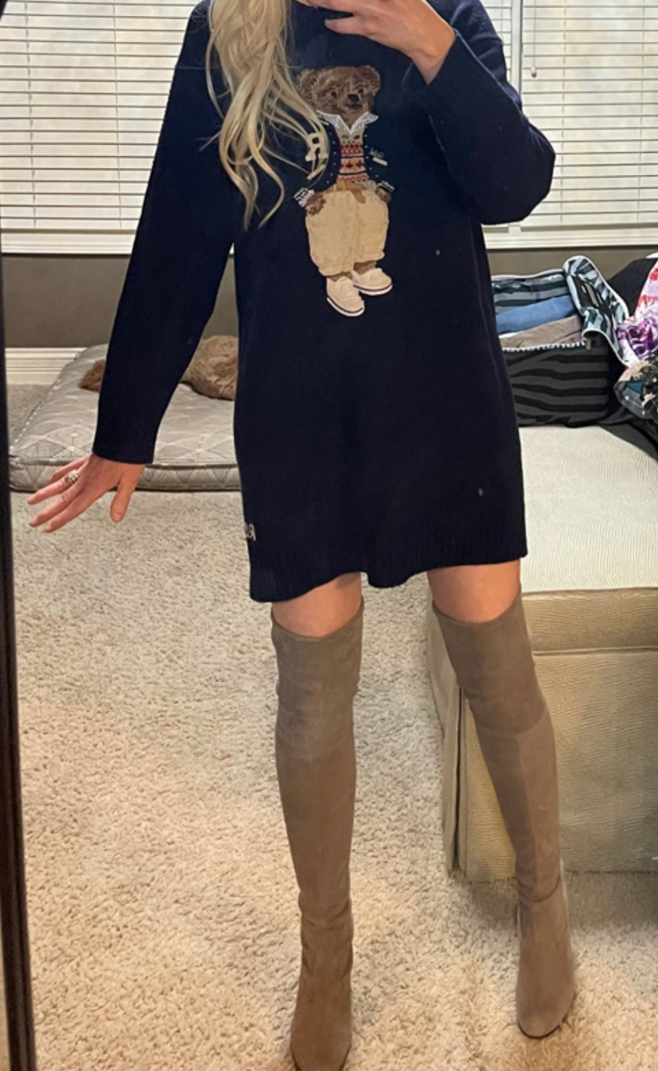 Polo Bear Sweater Dress size S