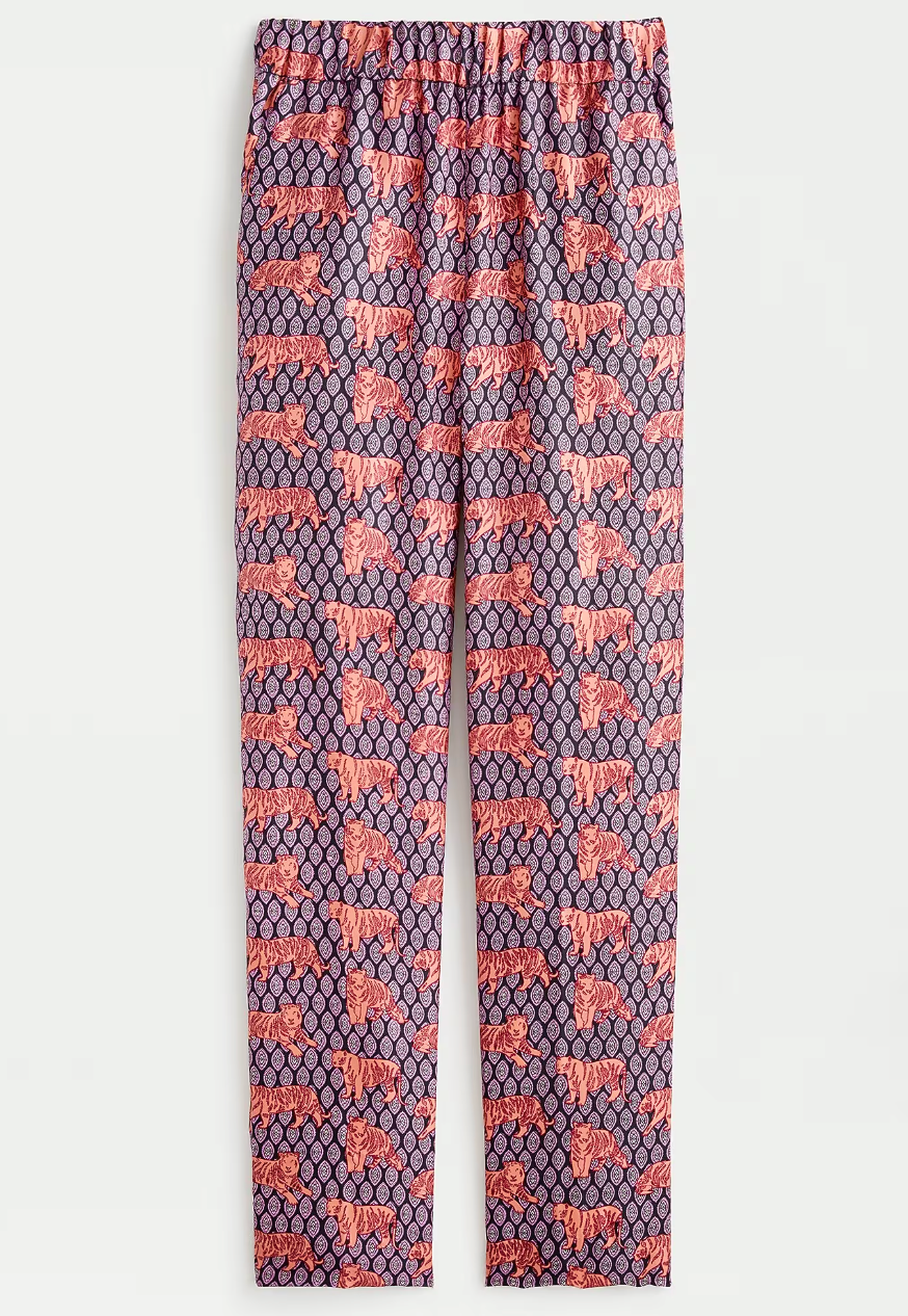 J. Crew Silk Pull On Pants size 12