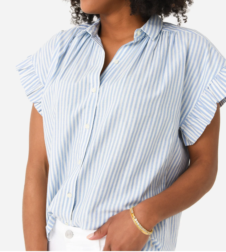 Trovata Birds of Paradis Marianne B Striped Top size XS
