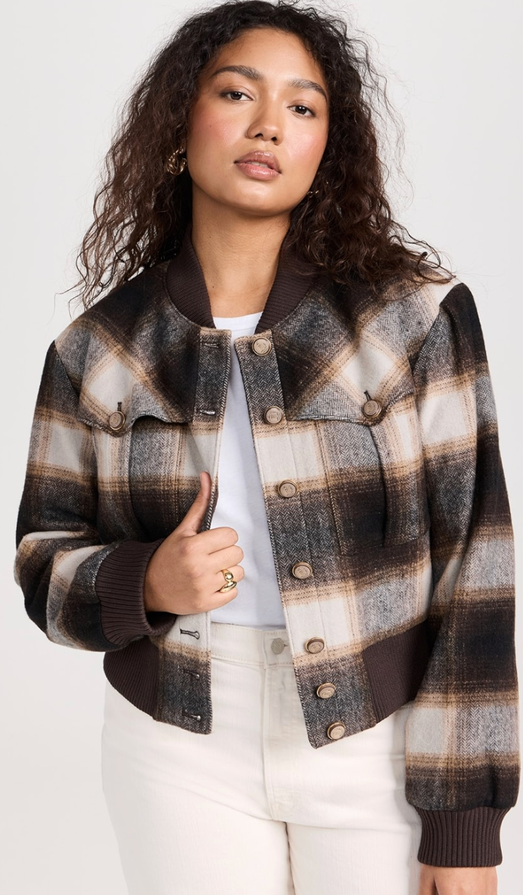 Veronica Beard Stanley Bomber Jacket size 8