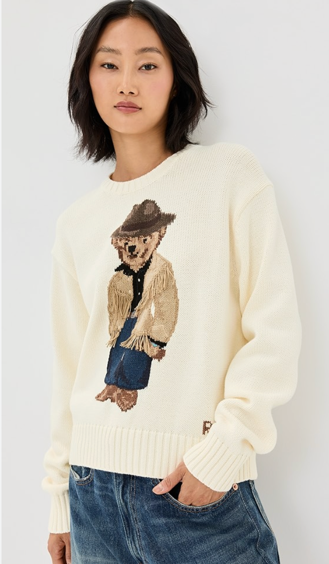 Polo Ralph Lauren Western Bear Sweater size M