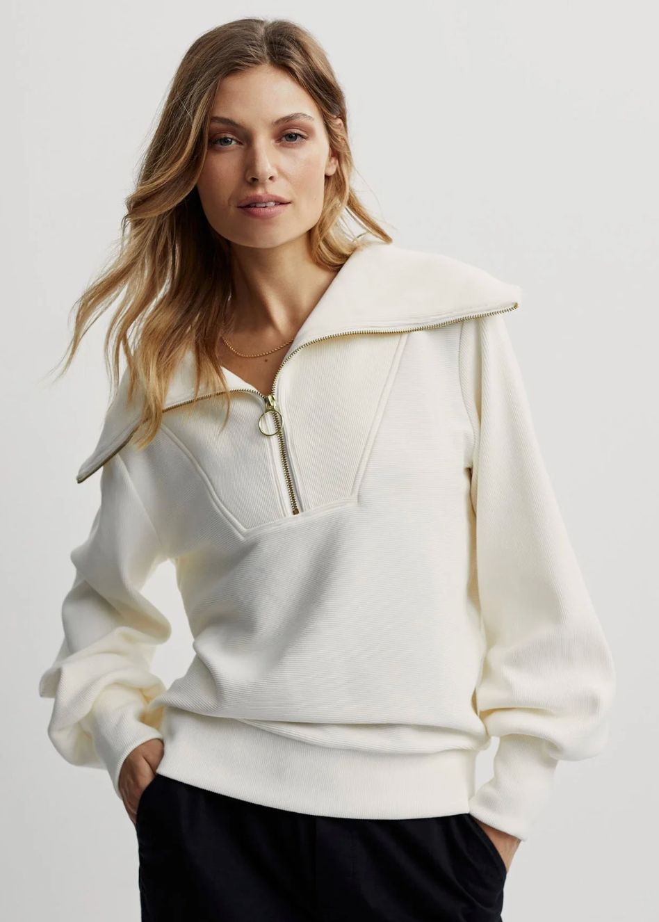 Varley Vine Half Zip Sweatshirt size L