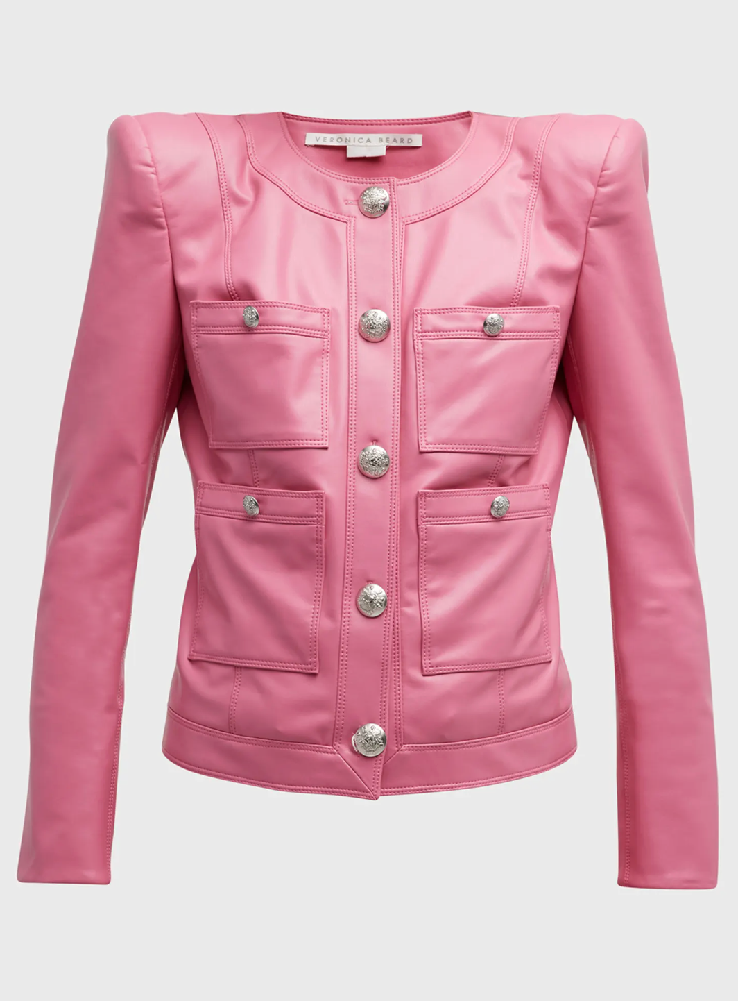 Veronica Beard Cirtane Faux Leather Jacket size 12