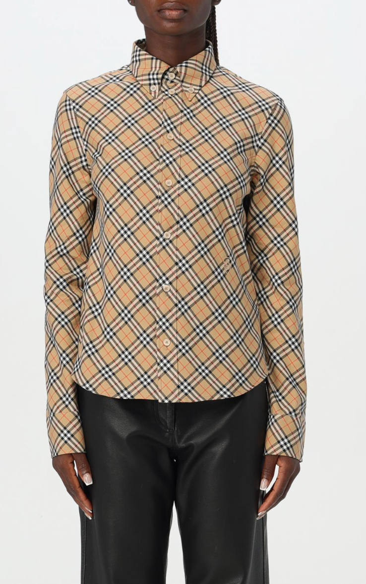 Burberry Checkered Cotton Shirt size 4