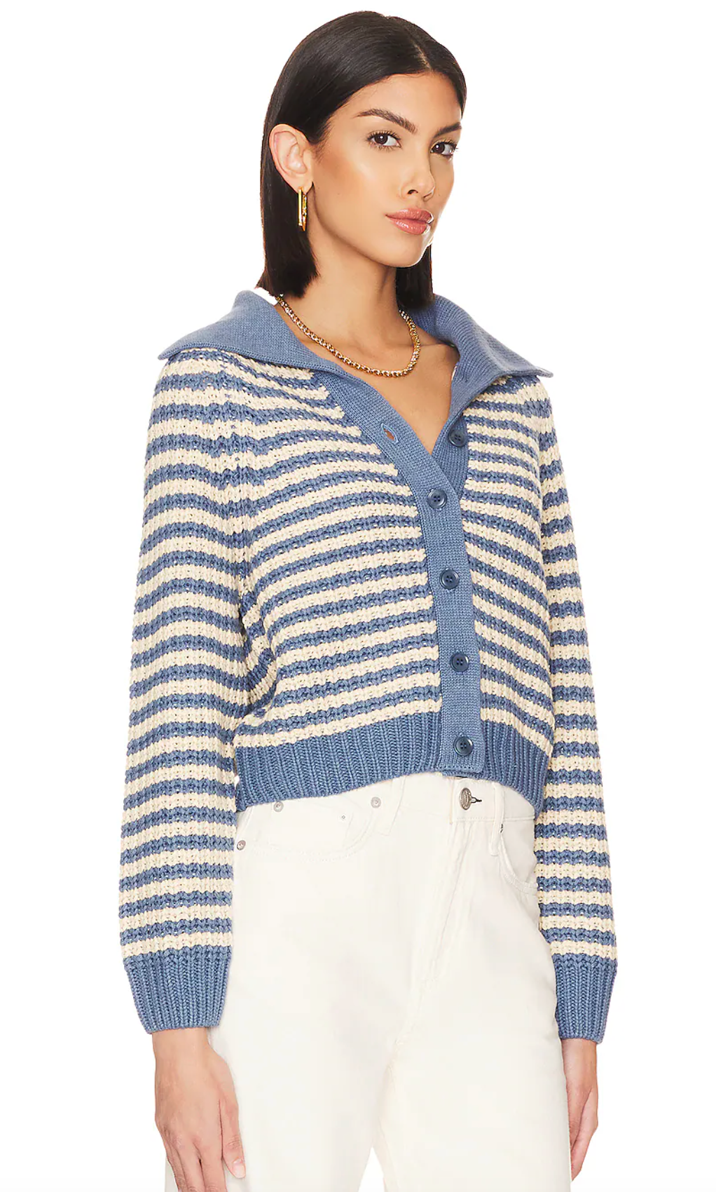 The Great The Mini Collar Cardigan size L