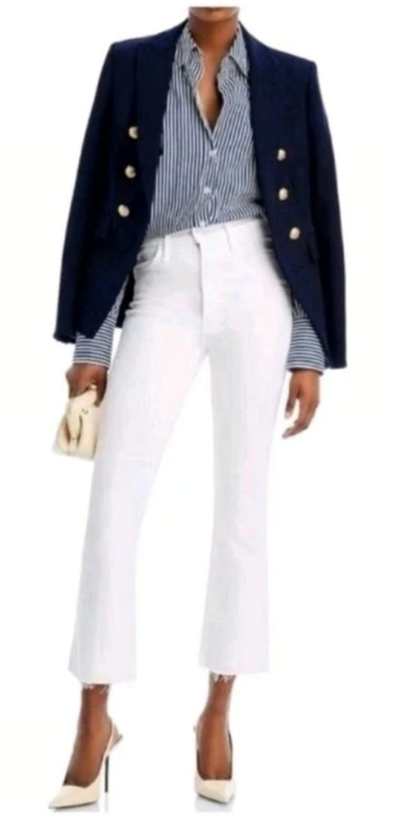 Mother The Hustler Ankle Fray Jeans size 26