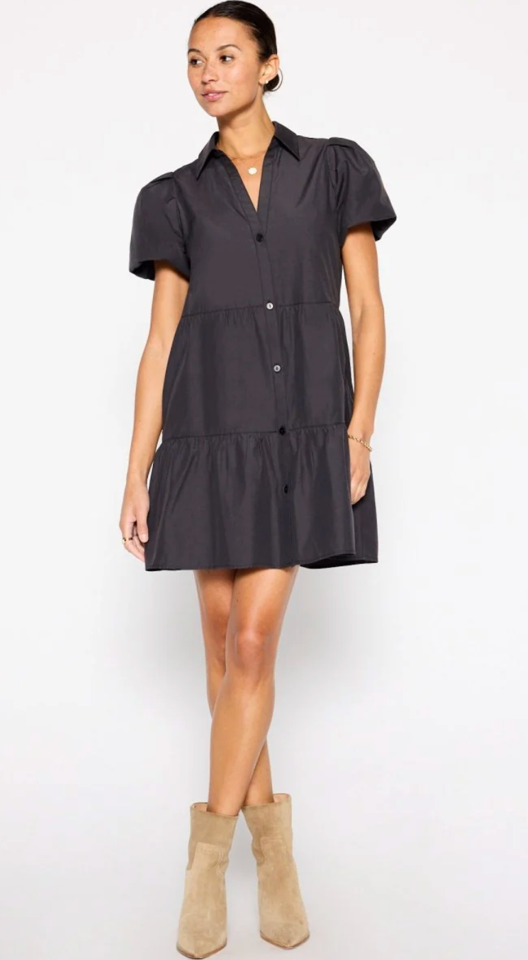 Brochu Walker Mini Havana Dress Faded Black size S