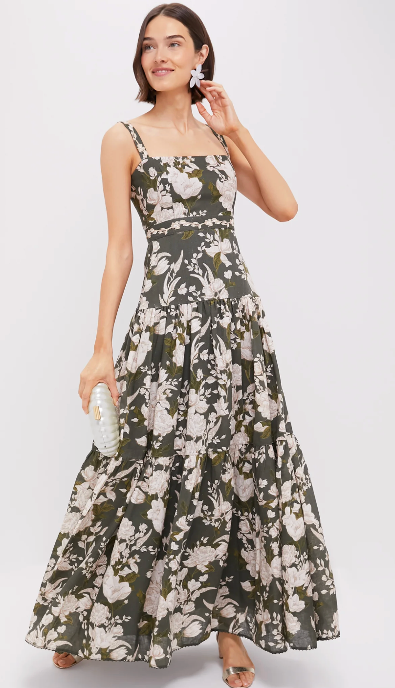 Agua by Agua Bendita Lima Gardenia Maxi Dress size M