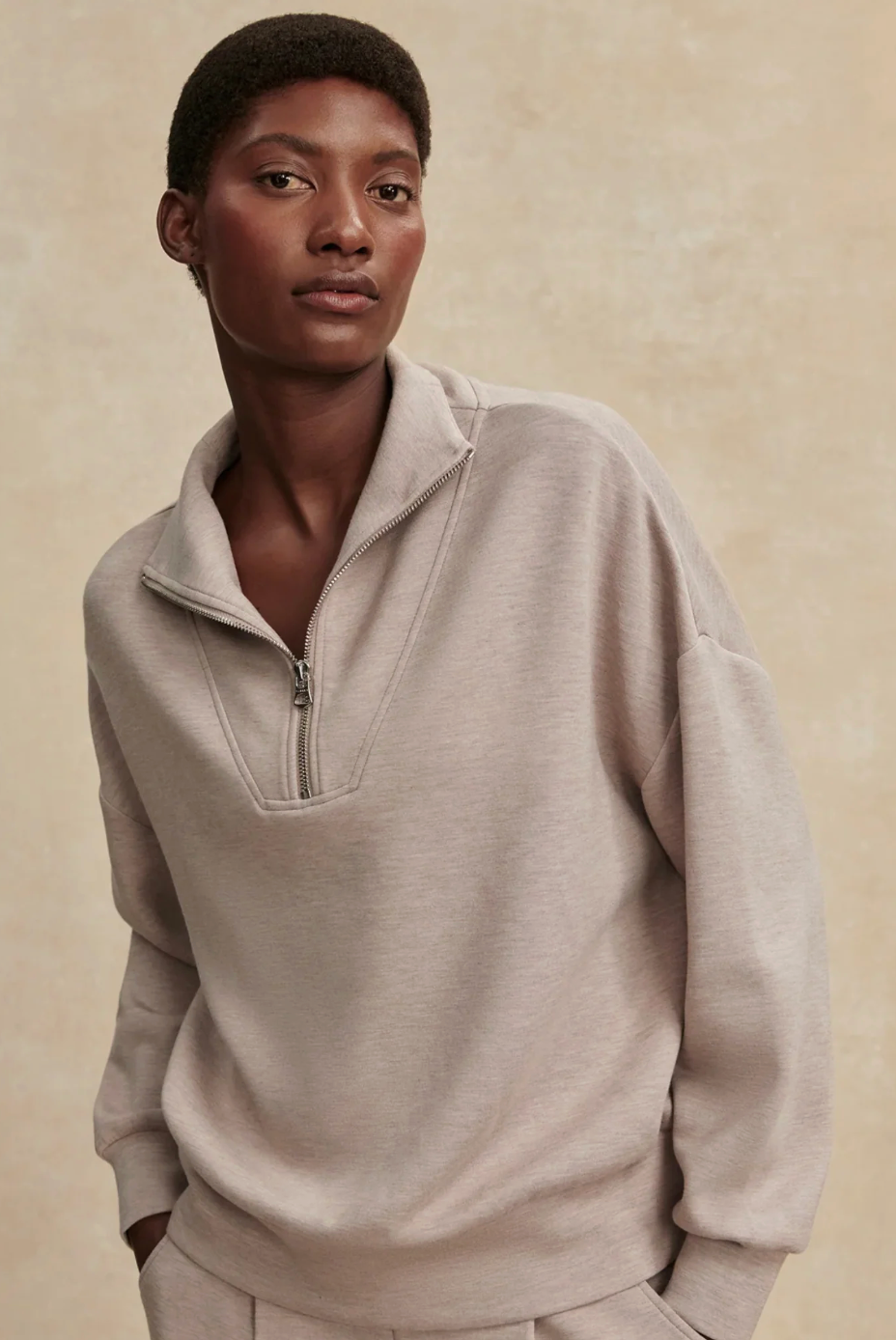 Varley Hawley Half Zip Sweatshirt size XL