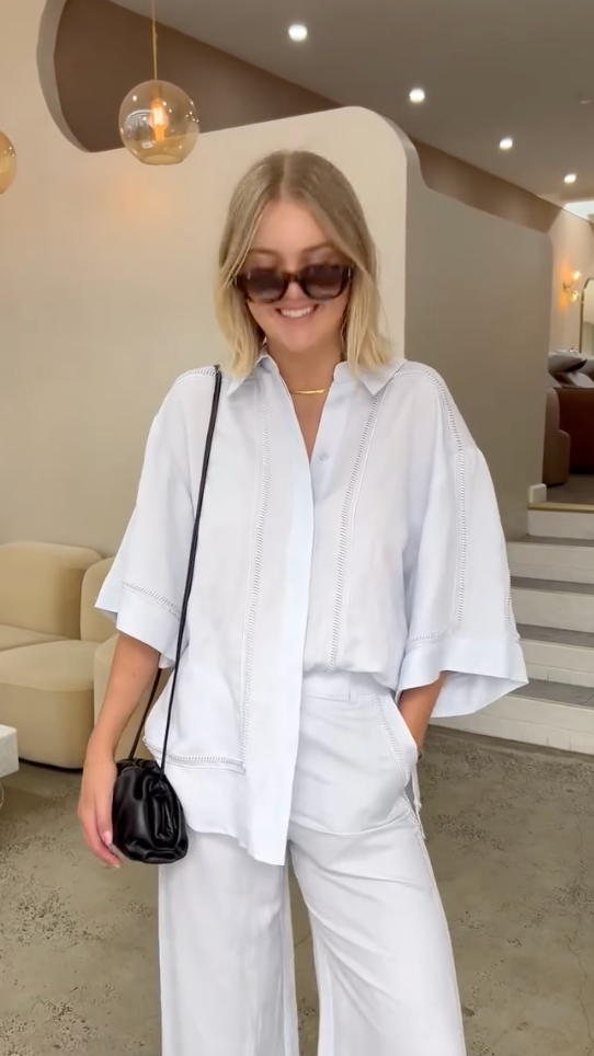 Camilla and Marc Fortuna Shirt in Ice Blue size 4