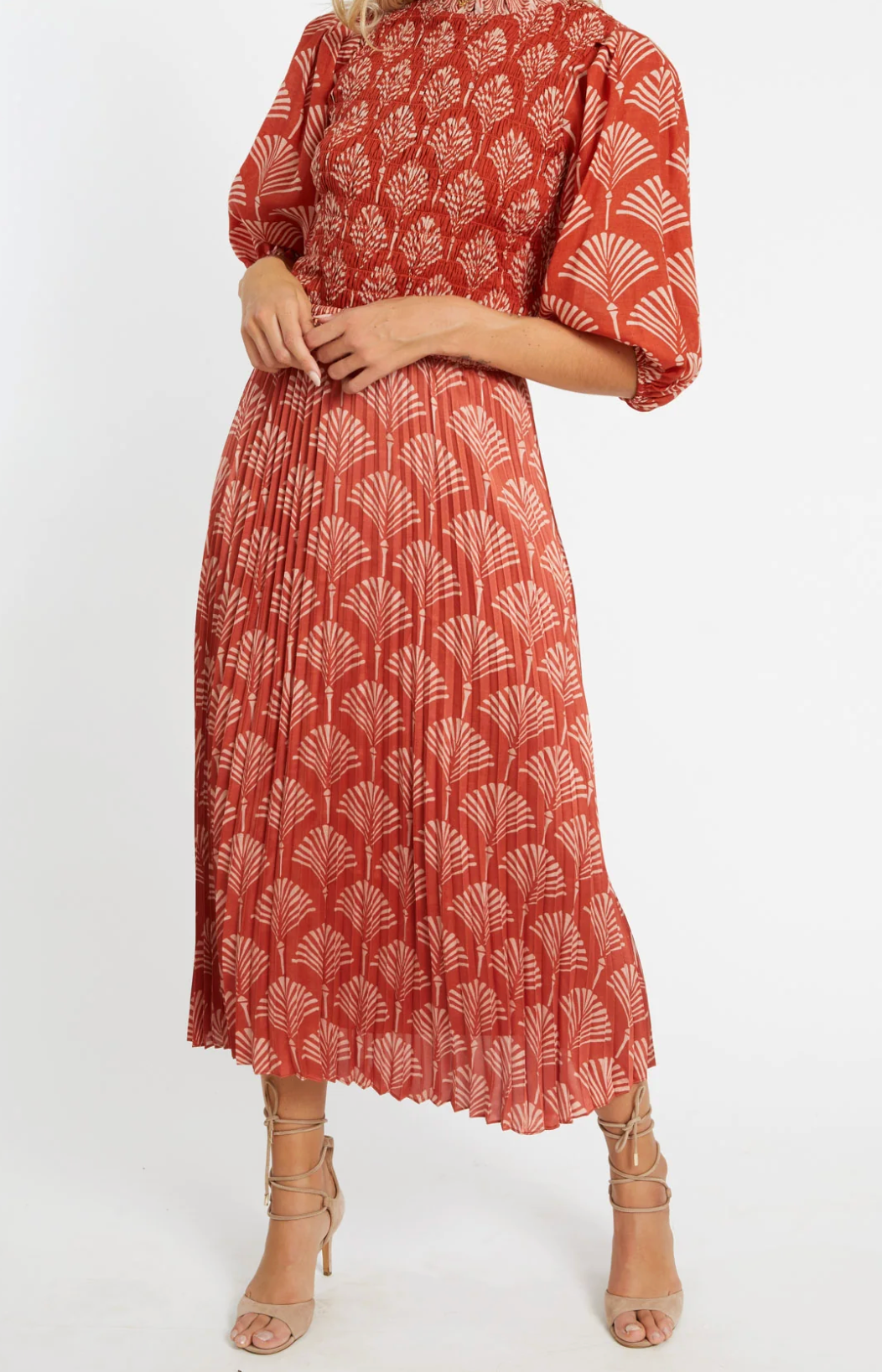 Caballero Rust Ginko Lucille Breeze Skirt size M