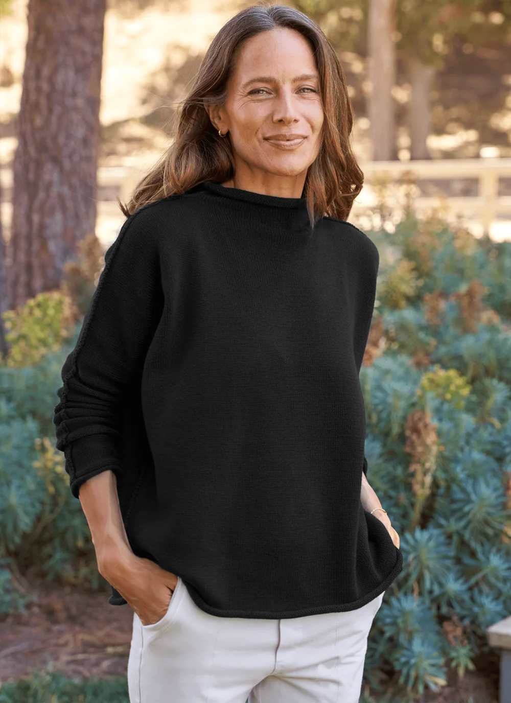 Frank and Eileen Monterey Sweater in Black size L