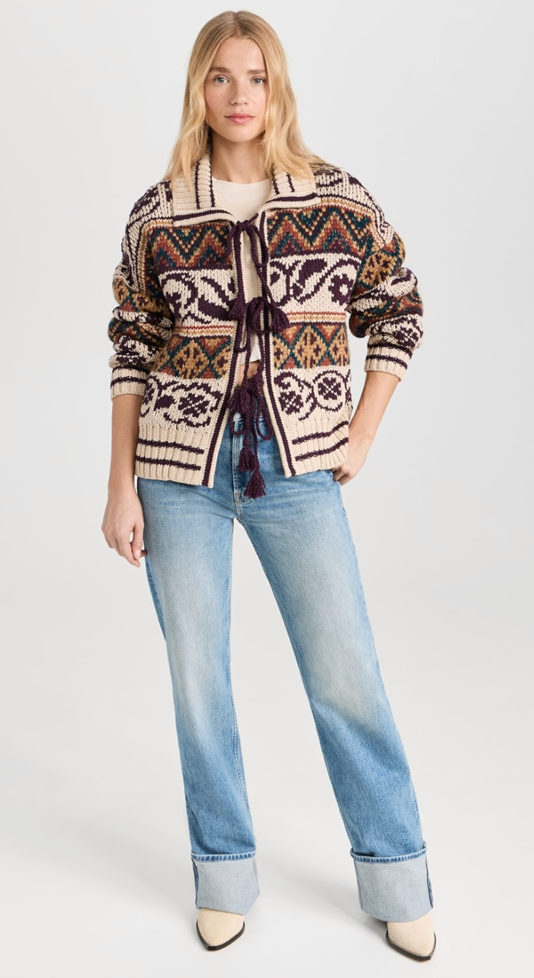 Mother The Family Ties Cardigan Sweater size L