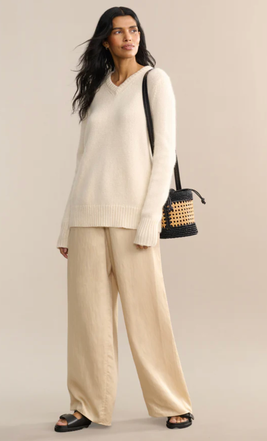 Jenni Kayne Cashmere Kate V-Neck Sweater size XS