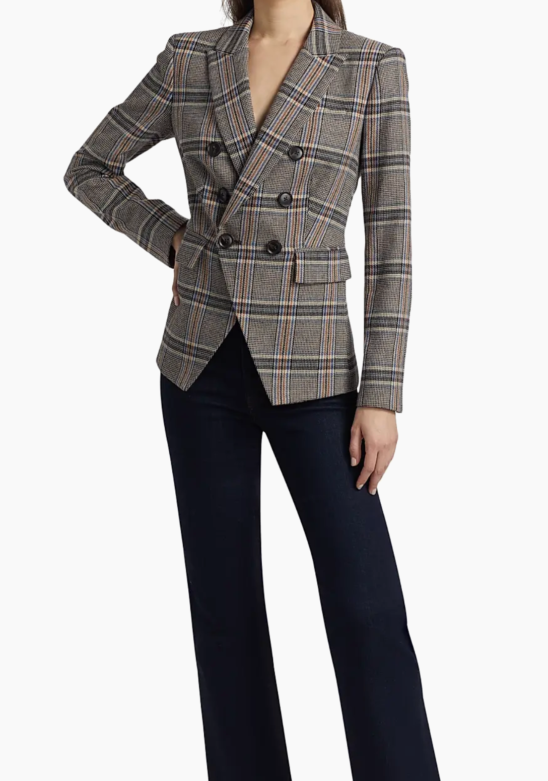 Veronica Beard Miller Herringbone Tweed Dickey Jacket size 2