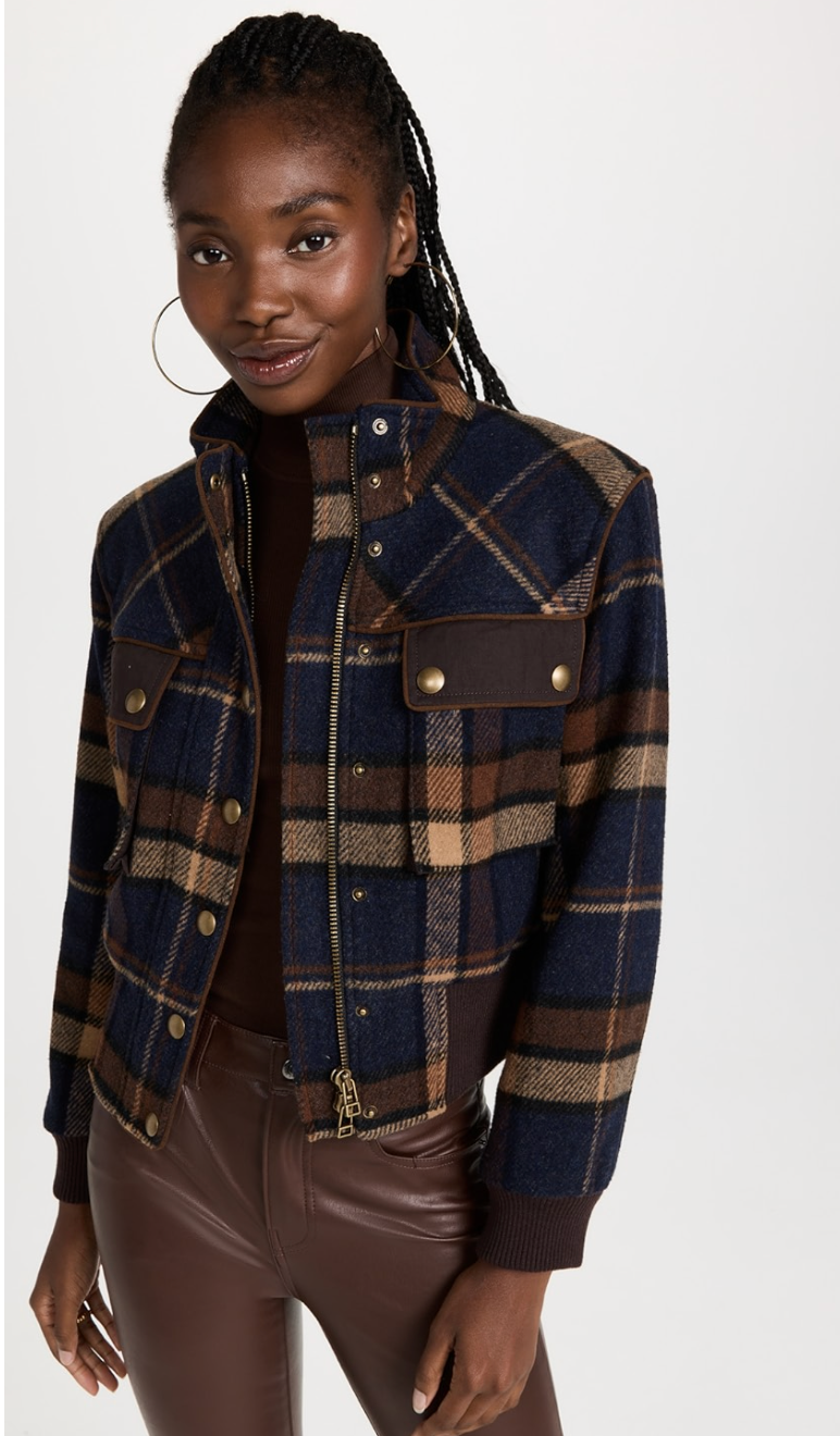 Veronica Beard Plaid Jadis Jacket size 10