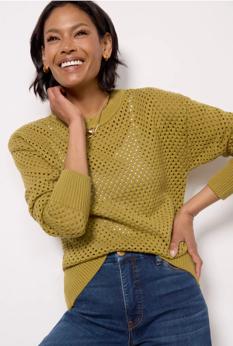 Varley Hester Knit Crew Sweater size XS