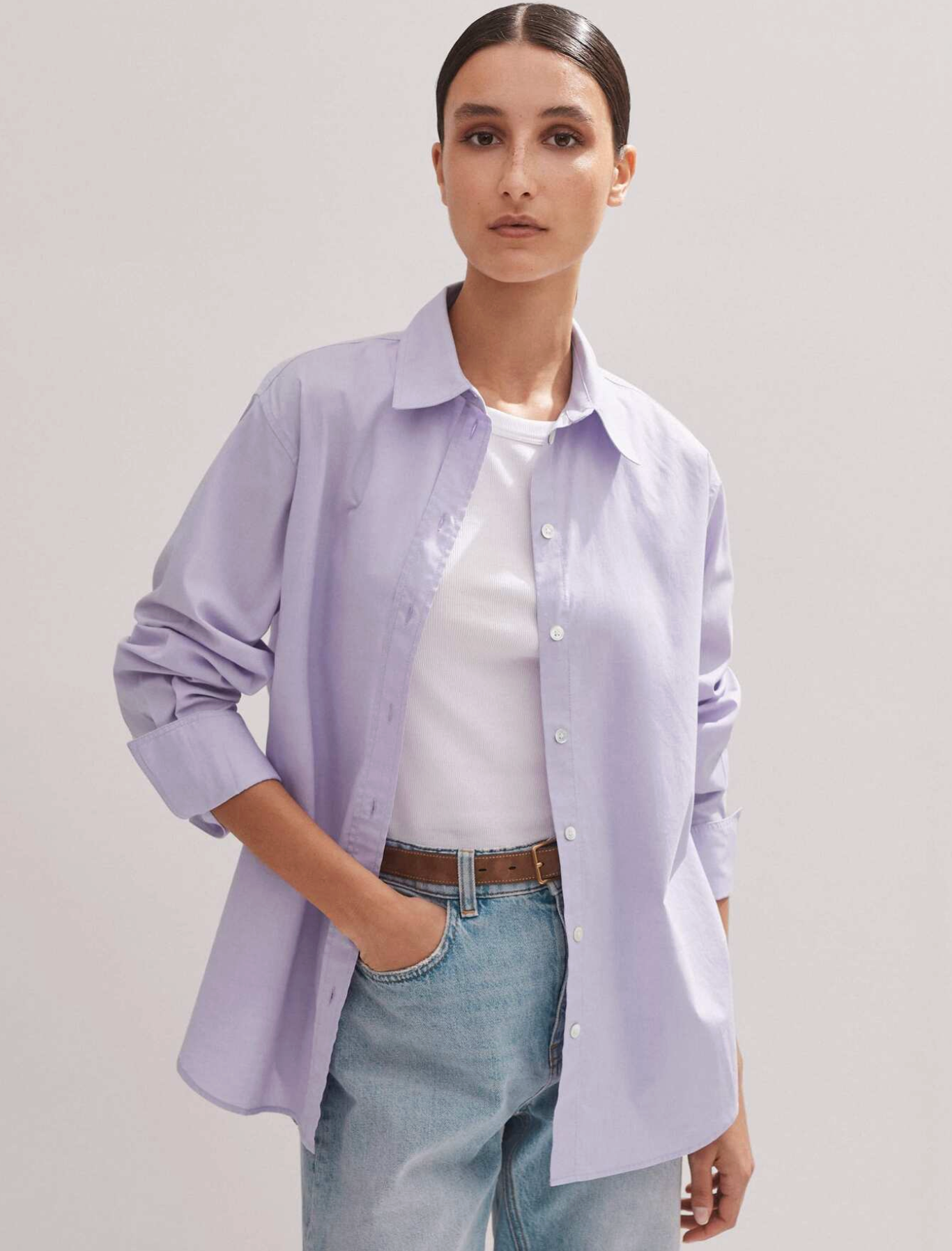 Me+Em Cotton Oversized Boyfriend Shirt size 10