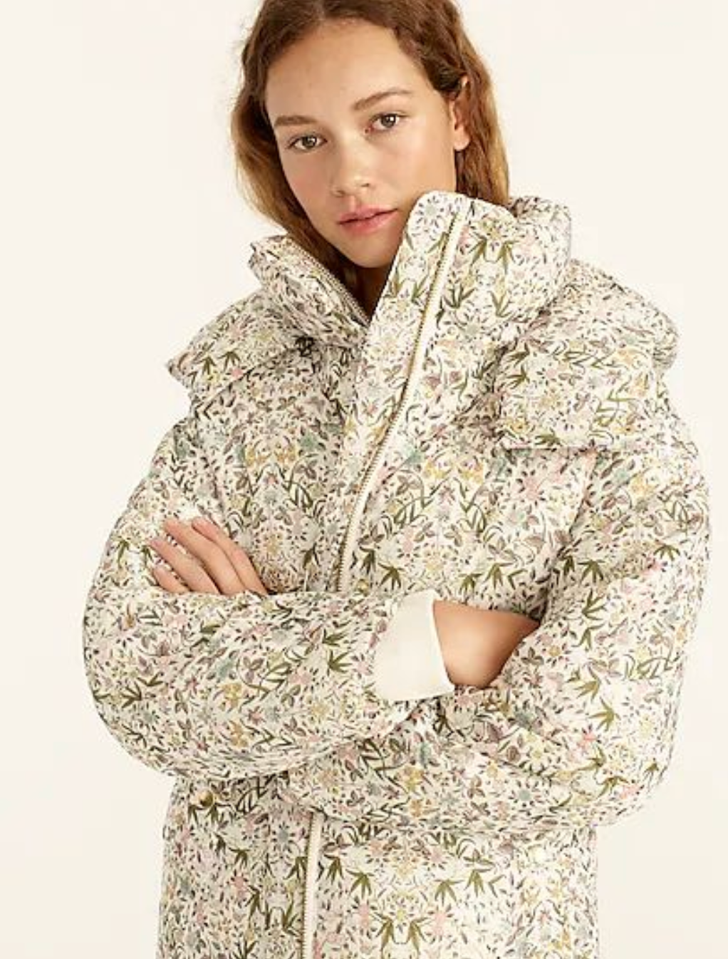 J. Crew Flurry Puffer Jacket with PrimaLoft in Liberty Tapestry Floral size XL