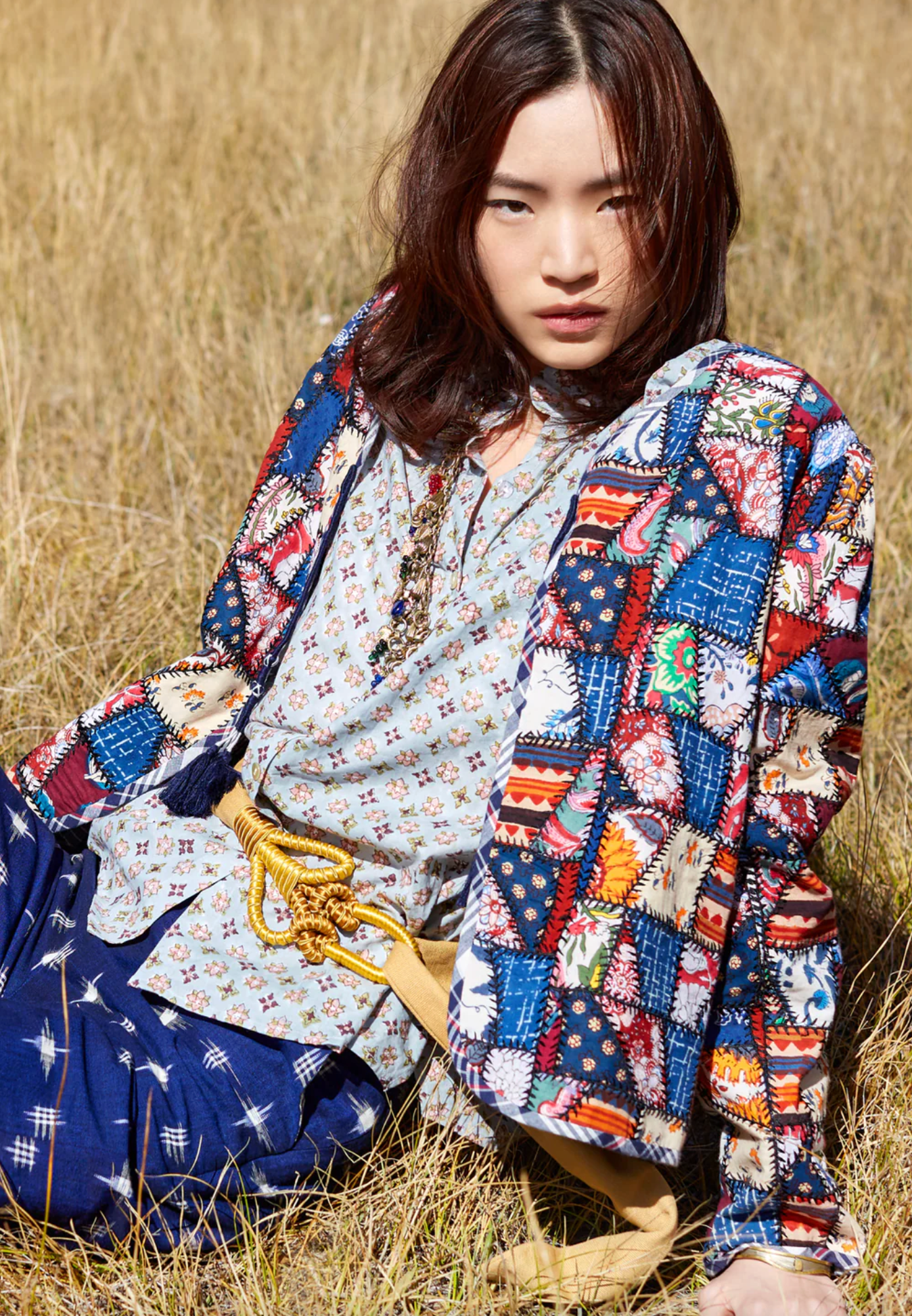 Alix of Bohemia Billie Broken Glass Quilted Jacket size XL