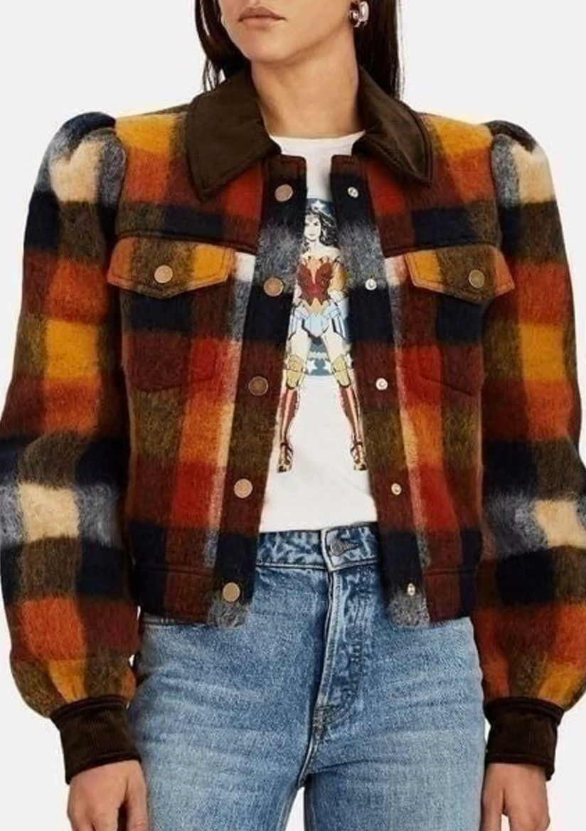 Veronica Beard Piana Plaid Jacket size 2