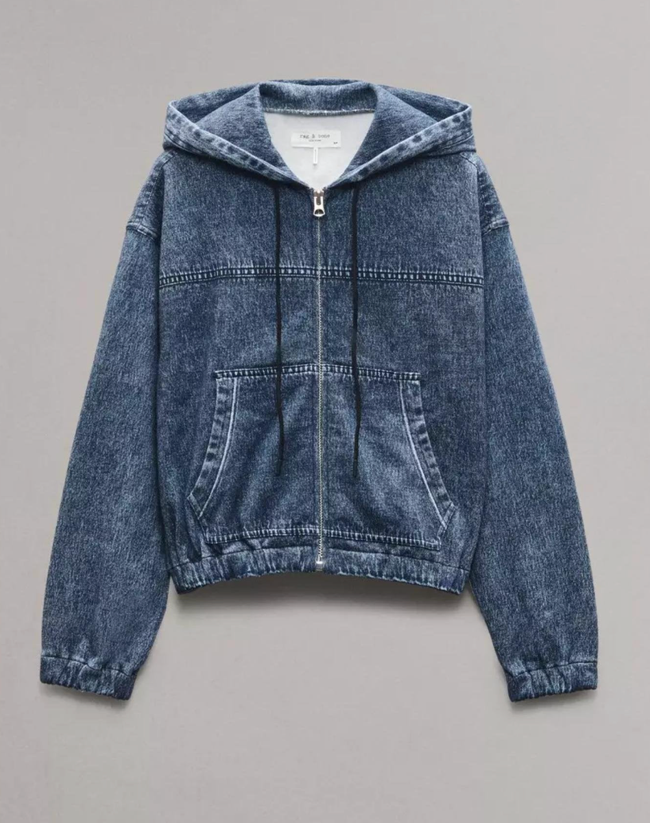 Rag and Bone Miramar Fleece Jacket Hoodie size XS