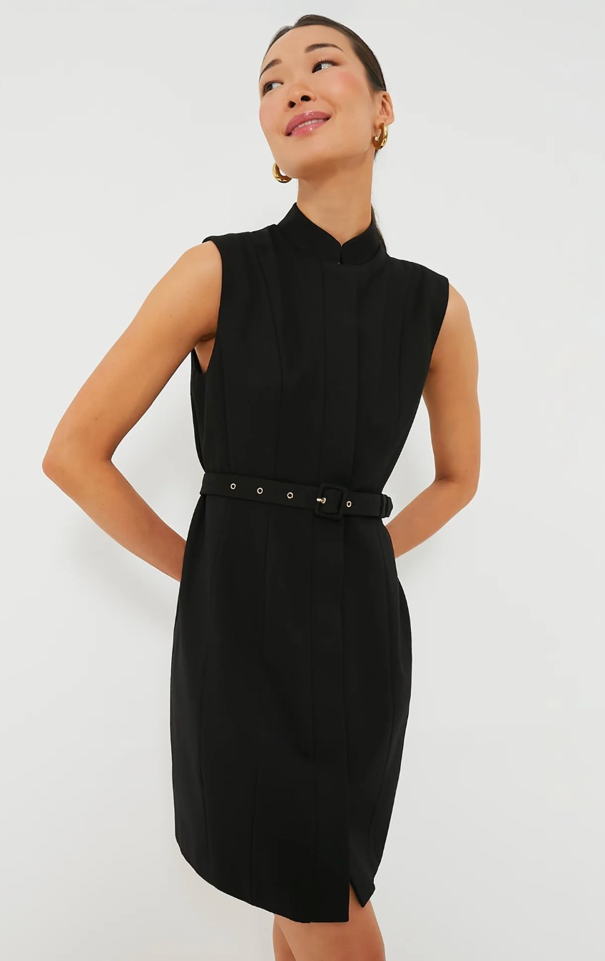 Pomander Place Black Sleeveless Dahlia Dress size S