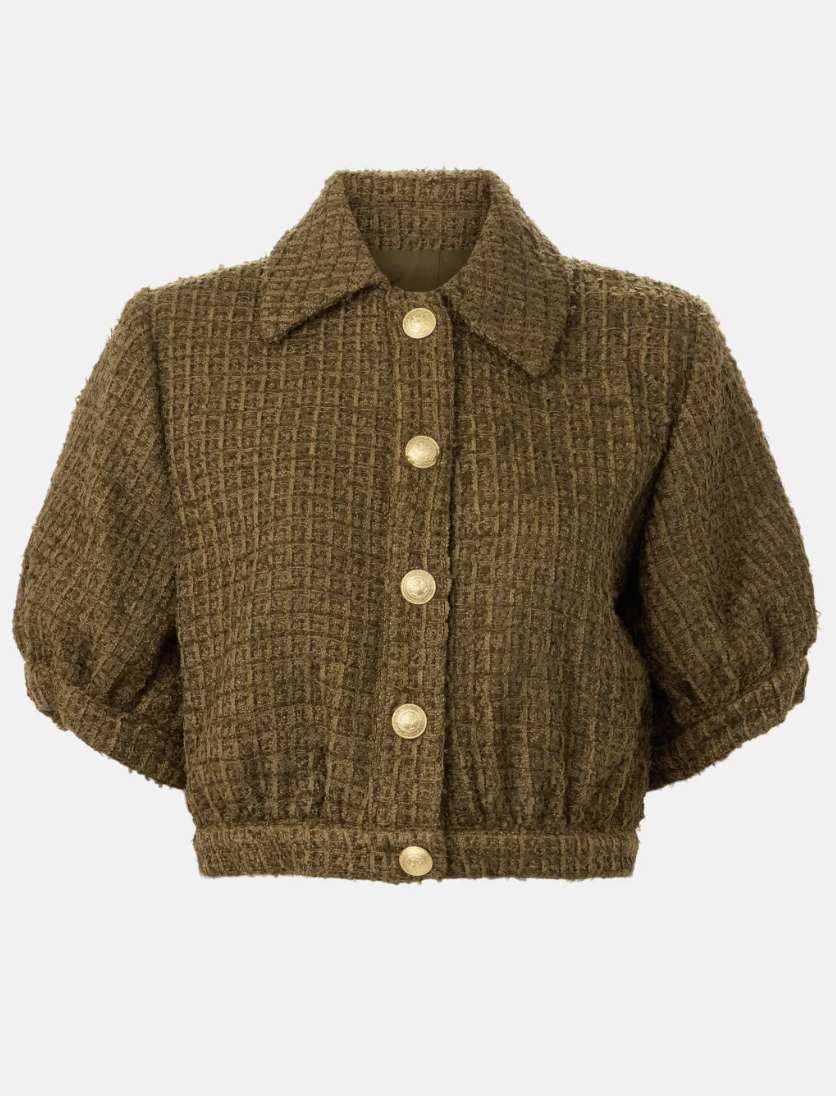 L'Agence Cove Cropped Shirt Jacket size 4