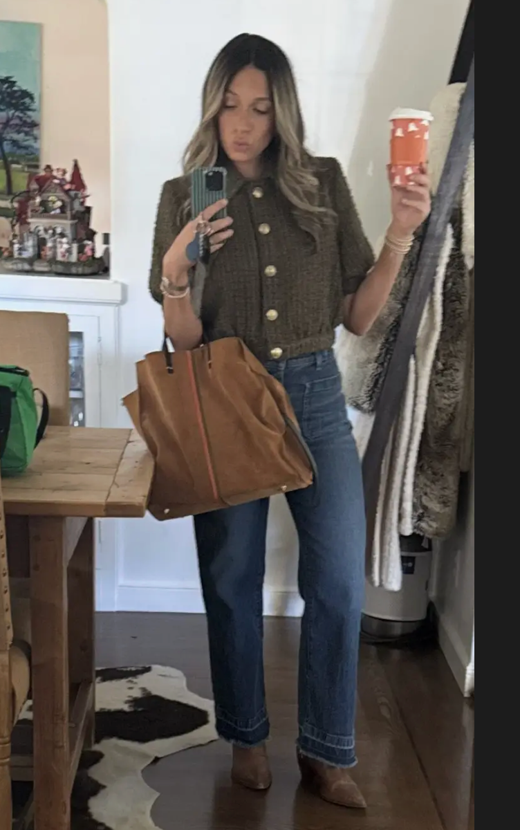 L'Agence Cove Cropped Shirt Jacket size 4