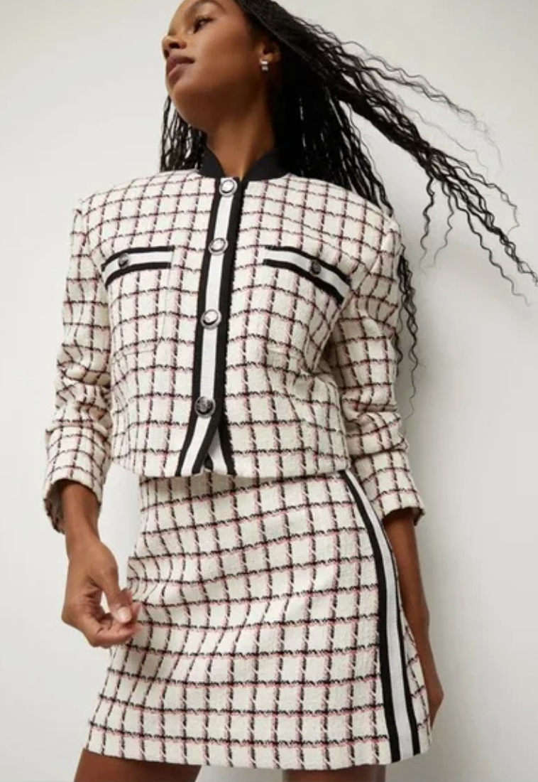 Veronica Beard Ellicot Graphic Tweed Jacket size 2